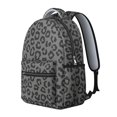 thumbnail image 2 of Black and Gray Leopard Print Backpack for School, Cute School Bag with Adjustable Shoulder Straps and Padded Back, 15.3"x11"x7.1", 2 of 5