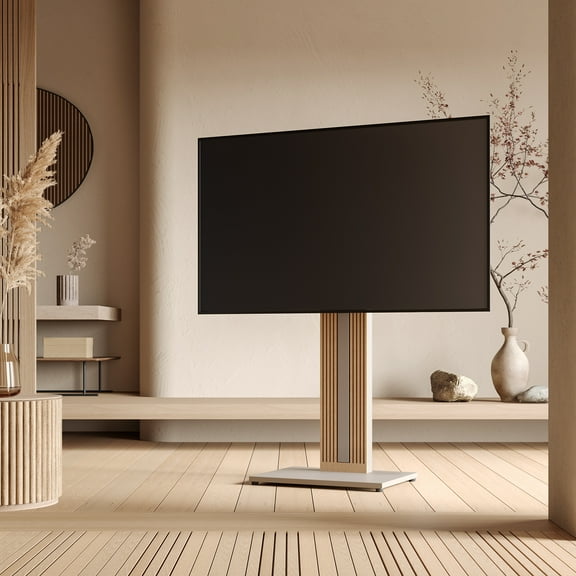 FITUEYES Design Floor TV Stand for 32 43 50 55 65 Inch TV, Modern TV Stand for Living Room, Study Room, Bedroom and Other Scenes, Zen Series.