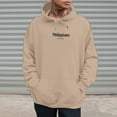 thumbnail image 4 of MIASHUI Men's Christian Scripture Print Pullover Hoodie Religious Theme Long Sleeve Casual Comfortable Sweatshirt Khaki,XL, 4 of 6