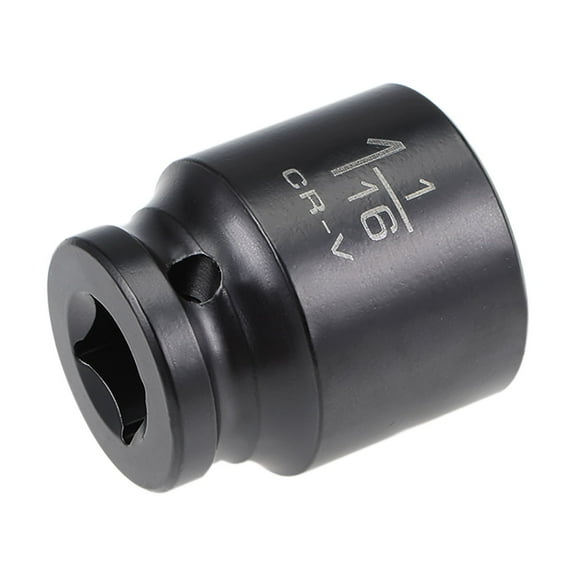 1/2" Drive by 1-1/16Inch Shallow Impact Socket, Cr-V,  6-Point