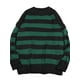 thumbnail image 3 of Suéteres de rayas Punk Unisex para mujer, Jersey suelto de gran tamaño con agujeros, ropa de calle Harajuku, Invierno, 3 of 3