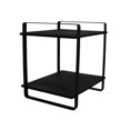 thumbnail image 5 of Handmade Iron & Wood Rectangular Black Color Modern Shelves, 5 of 5
