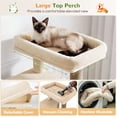 thumbnail image 6 of Globlazer 70" Large Cat Tree, Heavy Duty Multi-Level Cat Tree Tower with Sisal Scratching Posts & Condos, Beige, 6 of 8