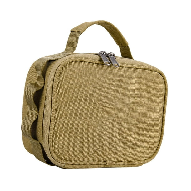 Bolsas de almacenamiento para acampar, bolsas de comestibles, bolsas reutilizables con cremallera, bolsas para utensilios de cocina, bolsas para picnic caqui