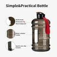 thumbnail image 4 of 2.2L Half Gallon Water Bottle BPA Free - Ideal for Gym, Big Water Jug, Reusable Sports Bottle with Measurements Marked Drink Container (74oz Clear Black Water Bottles), 4 of 6