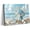 Coastal Floral, variant on Summer Coastal Flower Canvas Wall Art, Blue Hydrangea & Butterfly, Seascape Beach Floral Print for Living Room Bedroom Bathroom,12x16in
