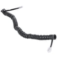 thumbnail image 2 of 5piezas 9.3 Pulgada Negro RJ9 Cable Cordon De Bobina Del Modem Del Telefono, 2 of 5