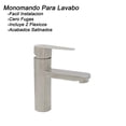 thumbnail image 2 of Monomando Lavabo U Ovalin Baño Acero Inoxidable 304 Satinado Smc, 2 of 6