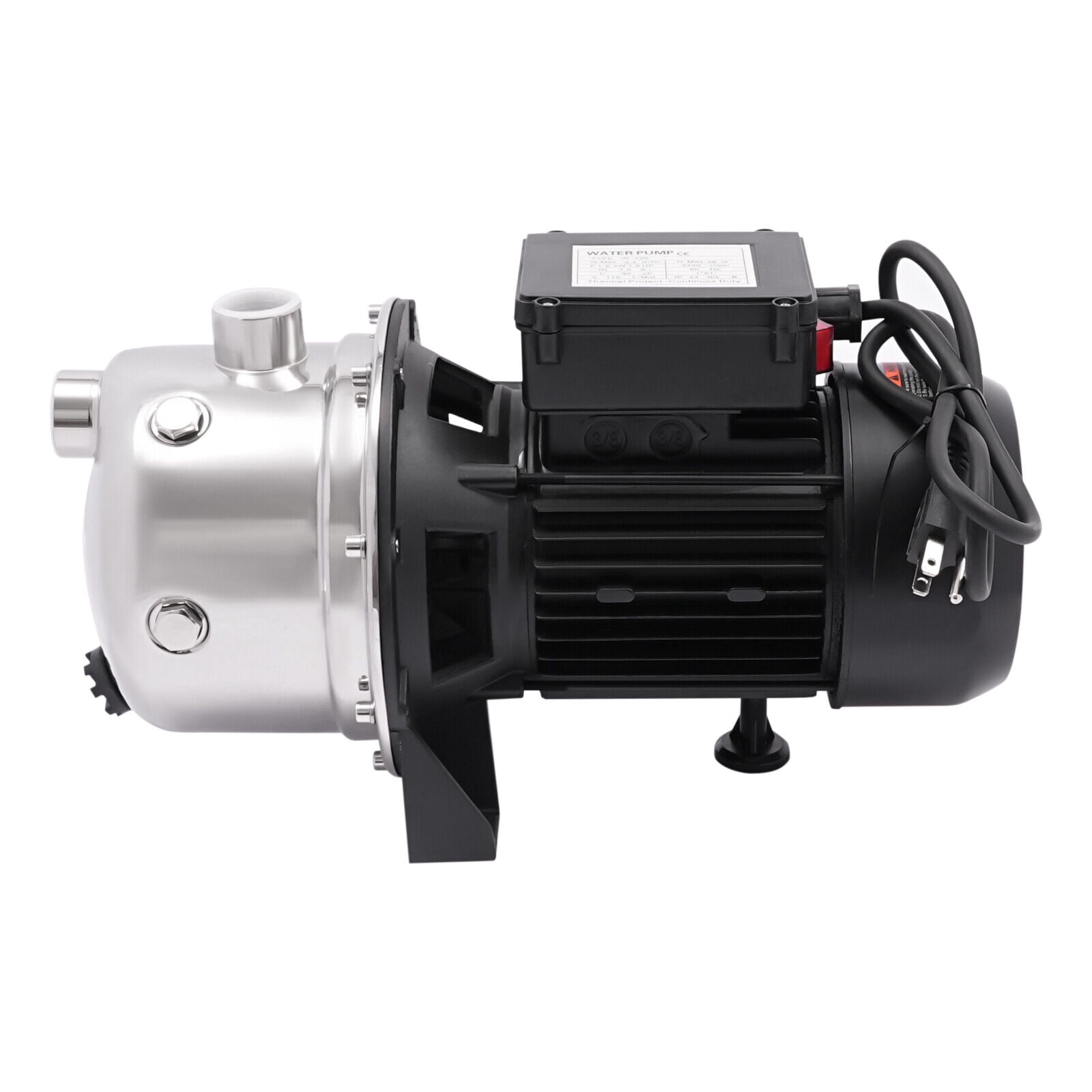 Miumaeov 110V 1.6HP Portable Shallow Well Pump Draining Irrigation Pump Lawn Water Pump 1.2KW