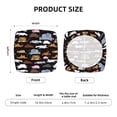 thumbnail image 6 of Square Chair Cushions Cover, Colorful donuts_B Elastic Office Chair Cover for Dining Chairs with Ties and Removable Cover, Desk Chair Seat Cushion Protectors set of 4, 6 of 7