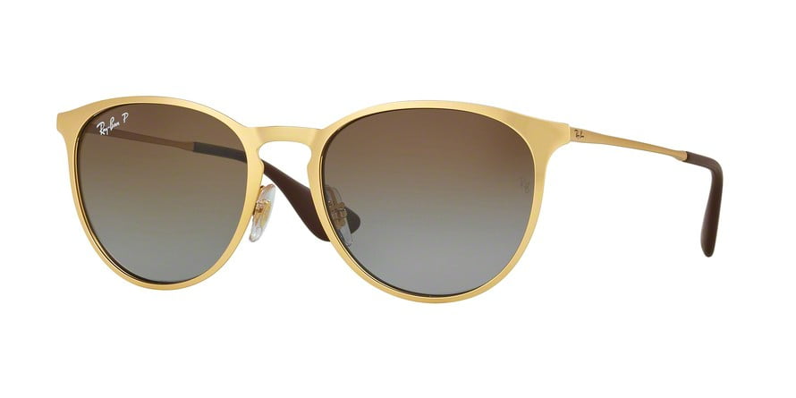 Ray-Ban Erika Gold Metal Sunglasses, RB3539-112/T5-54 