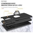 thumbnail image 3 of Casing Ponsel Dudukan Pelindung Mobil dengan Dudukan Cincin Jari Tak Terlihat, Anti Jatuh untuk Casing Ponsel Samsung Galaxy S23 S22 S21 S20 Ultra Plus FE Note20 Phone case (Blue,Note20 Ultra), 3 of 8
