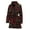 94, variant on Cherry Striped Pattern Women Bathrobe One Size Univeral Fits, Flower Cherry Floral Fashion Lightweight Plush Fleece Long Robe For Women