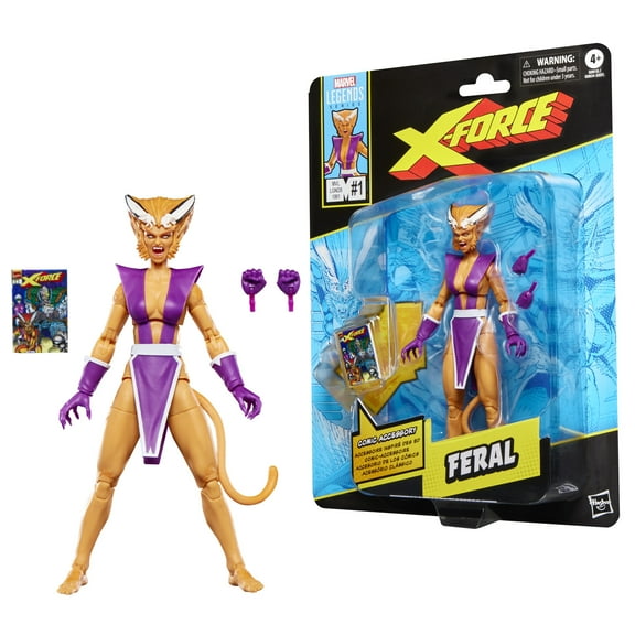 Marvel Legends Series Feral, X-Force and X-Men Comics-Inspired Action Figure