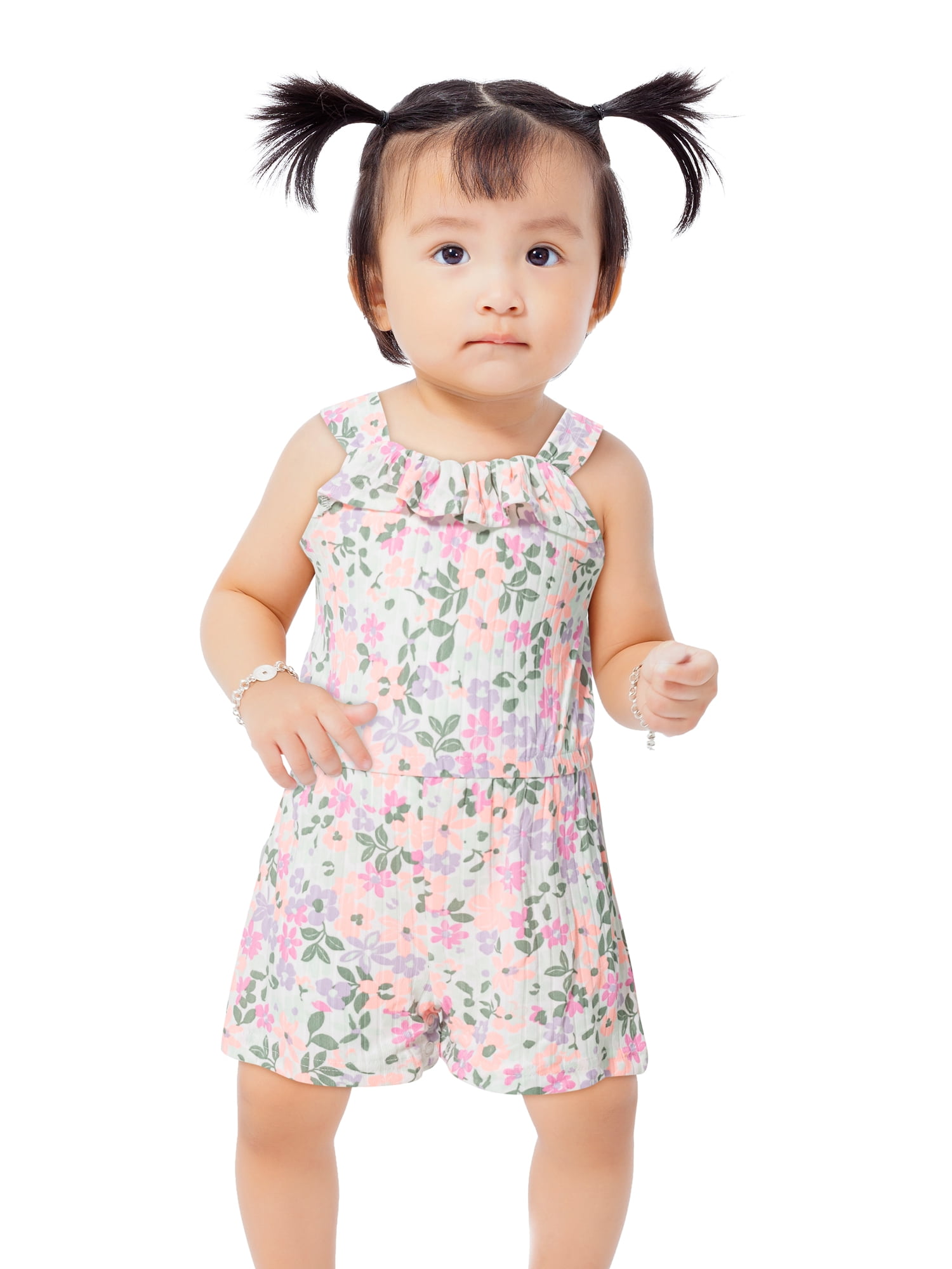 Little Lass Infant Girls' 2 Pack Ruffle Romper, Sizes 12M-24M