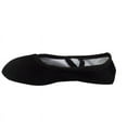 thumbnail image 2 of Dance Shoe Ballet Shoes Indoor Black Cloth Head Girls Soft Sole Dancing Shoes SlippersWomen's Ballet Dance Shoes,Black,Size 11, 2 of 8