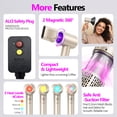 thumbnail image 6 of OAKSKY Hair Dryer with Diffuser,160,000 RPM Professional High Speed Blow Dryer,500M Negative Ionic Fast Drying Low Noise for Women Curly or Straight Hair, 6 of 9