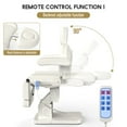 thumbnail image 5 of 4-Section Multipurpose Massage Bed, Holaki 75" Electric Spa Medical Treatment Exam Chair with 4-Motor Aluminum Hydraulic System, Remote Control, Adjustable Facial & Tattoo Bed, White, 5 of 10