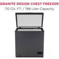 thumbnail image 2 of Frigidaire 5.0 Cu Ft Chest Freezer Granite Finish Black - compact, energy-efficient freezer ideal for bulk storage in homes, garages, and small spaces, 2 of 33