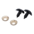 thumbnail image 4 of 20pcs 6-20mm Black Plastic Safety Eyes For Teddy Bear/Dolls/Toy Animal/Felting, 4 of 9