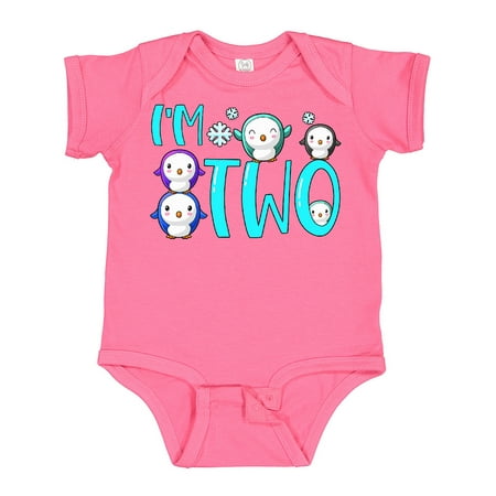 

Inktastic I m 2 Cute Penguin Birthday Party Gift Baby Boy or Baby Girl Bodysuit