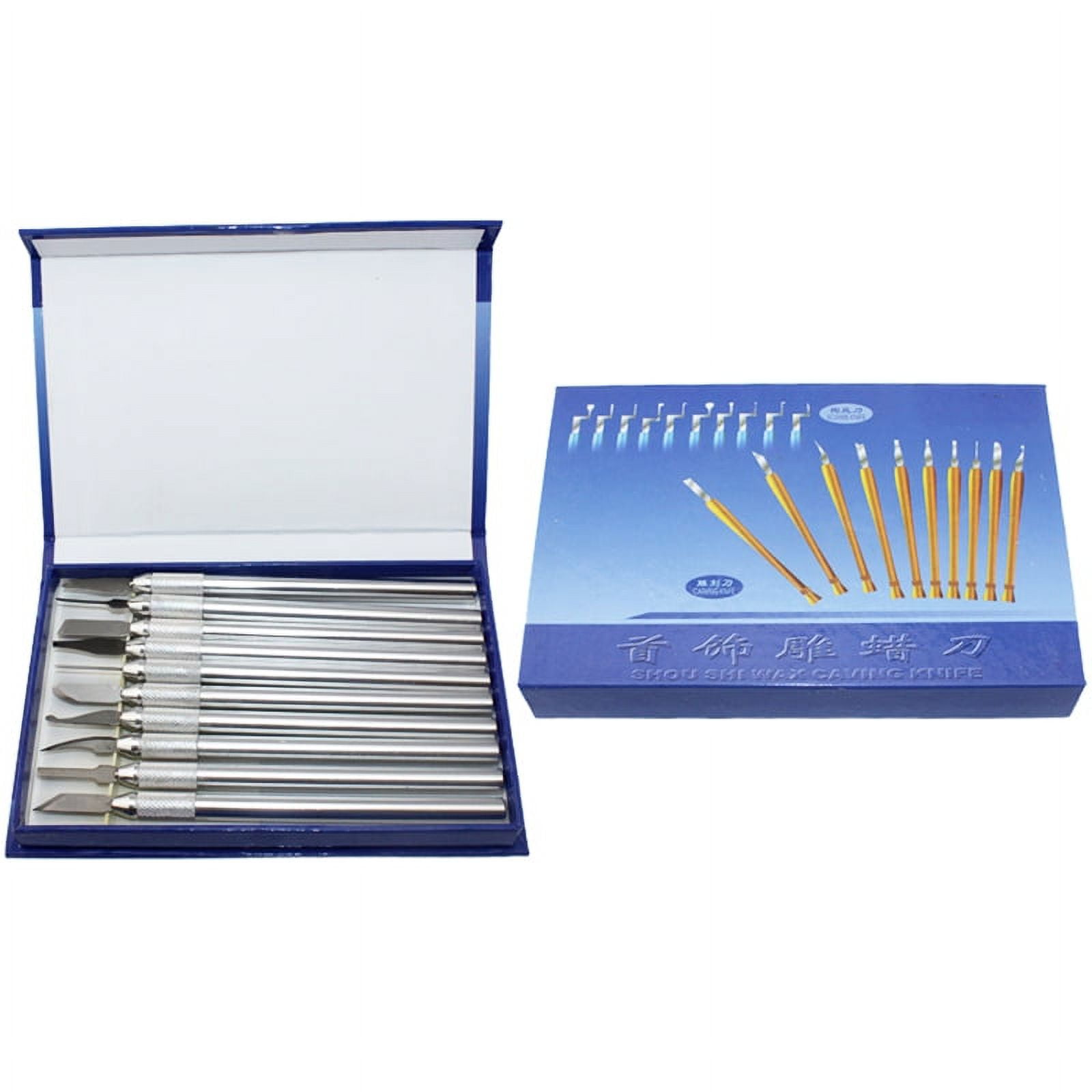 10 Pcs Wax Carvers Carving Knives Pottery Clay Sculpting Tool Set Steel Modeling Hand Tool