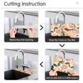 thumbnail image 5 of Yayeee Faucet Mat for Kitchen Sink 14.7" Diatomite Long Splash Guard Pad, Watercolor Grapefruit, 2 Pack, 5 of 7