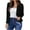 Black, variant on Women's Long Sleeve Cropped Blazer Lightweight Open Front Office Business Jacket Trendy Summer Casual Crop Blazer