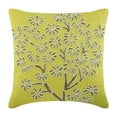thumbnail image 1 of Pillow Covers Green 24x24, Designer Green Shams, Sparkly Beads Glitter Pillow Sham, 24x24 inch (60x60 cm) Pillow Shams, Square Cotton Linen Shams, Floral Contemporary - Deco Tree, 1 of 3