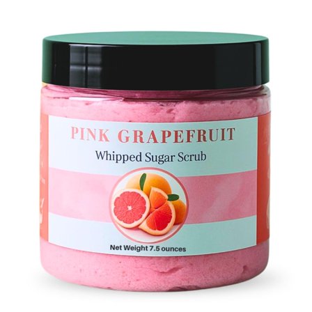 Nature Skin Shop Whipped Sugar Soap Scrub with Grapefruit, 8 oz