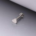 thumbnail image 2 of Implant Grade Titanium Heart Top Internally Threaded Flat Back Stud Labret, 2 of 4