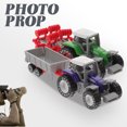 thumbnail image 2 of 2pcs Plastic Truck Toy Tractor Toy Boys Truck Model Lifelike Container Tractor Toy Model, 2 of 6
