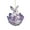Purple, variant on Ornaments Clearance! Purple Crystal Rabbit Acrylic Pendant Aa