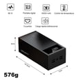 thumbnail image 5 of Power Bank Pila Batería Recargable Kimhi Carga Super Rapida 60000mah Pd20w Portatil Color Negro Con 4 Puertos Usb Y 1 Tipo C Bidireccional Cargador Para Celular Tablet Banco De Energia Pantalla Led, 5 of 5