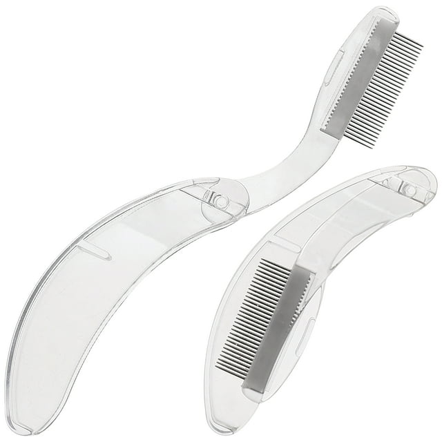 2Pcs Eyebrow Comb Metal Lash Comb Eyebrow Beauty Comb Eyebrow Makeup Tool Eyelash Comb