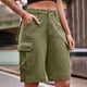 thumbnail image 1 of WILLBEST Pantalones Cortos Casuales de Verano para Mujer, de Cintura Media, de Mezclilla, Ropa de Trabajo, Pantalones Cortos de Moda Extra Grande, 1 of 7