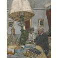 thumbnail image 3 of Édouard Vuillard 15x18 Black Modern Framed Museum Art Print Titled - Under the Large Lamp in Saint-Jacut (1909), 3 of 5