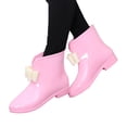 thumbnail image 3 of NOKIO Women'S Fashionable Waterproof Ankle Boots Women Rain Shoes Cute Bow Knot Low Tube Water Shoes Overshoes Rubber Shoes Waterproof Women Rain Boots Women'S Wide Calf Rain Boots, 3 of 7