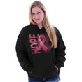 thumbnail image 5 of Hope Breast Cancer Awareness Warrior Hoodie Sweatshirt Women Brisco Brands S, 5 of 6