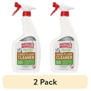 (2 pack) Nature's Miracle Hard Floor Cleaner, Dual-Action Dog & Cat Stain and Odor Remover, 24 oz