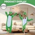 thumbnail image 3 of Frog Pajamas Unisex Adult CANASOUR Green Animal One-Piece Onesie Polyester Sleepwear for Women and Men Large, 3 of 6