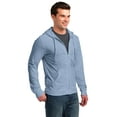 thumbnail image 4 of District Young Mens Jersey Full Zip Hoodie-2XL (Heathered Sterling Blue), 4 of 6