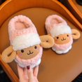 thumbnail image 2 of Vedolay Toddler Slippers Girl Boy House Shoes Winter Baby Cozy Walking Shoes Pink,22, 2 of 5