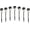 White, variant on PINHEN 7Pcs Solar Path Lights Outdoor, Tulip Shape Solar Powered LED Lamp Outdoor Yard Garden Lawn Path Walkway Light Spot Lamp