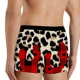 thumbnail image 5 of Men's Boxers Briefs Valentine's Day Leopard Print Boxer Briefs for Men Cool Comfort Breathable Soft Underwear Set Boxer Briefs Men A S, 5 of 5