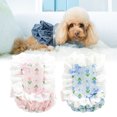 thumbnail image 3 of Exquisite Pet Dress Pattern with Bow knot Lace Design Button Closure Breathable Sun Acrylic Fiber Floral Printing Dog Princess Dress Pet Garment, 3 of 8