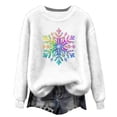 thumbnail image 4 of Wowcloth Women's Fashion Print Round Neck Drop Shoulder Long Sleeve Blouse for Casual Daily Wear, 4 of 5