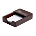 thumbnail image 1 of Dacasso Dark Brown Bonded Leather Memo Holder, 4-Inch by 6-Inch, 1 of 1