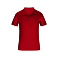 thumbnail image 5 of Mens Knit Polo Shirts Casual Short Sleeve Button Down Polo Shirt Performance Golf Polo Shirt Moisture Wicking Quick Dry Short For Men Casual Activewear Red L, 5 of 6