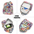 thumbnail image 5 of FORMRS Mini Backpack Purse for Women Quilted Travel Daypack Casual Shoulder Bag, Blue Jam Jars, 5 of 7
